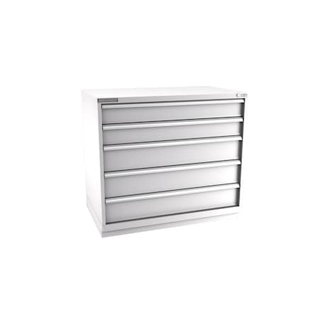 Champion Tool Storage Modular Tool Cabinet, 5 Drawer, Light Gray, Steel, 47 in W x 28-1/2 in D x 41-3/4 in H E18000501ILCFTB-LG